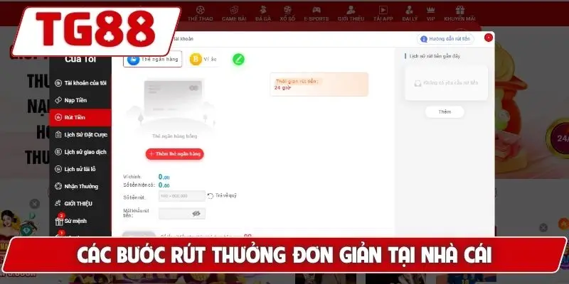 TG88 - Trang Chủ Uy Tín TG88.COM Mới Nhất 2026 Đăng Ký Nhặt +88K 25 Các bước rút thưởng đơn giản tại nhà cái