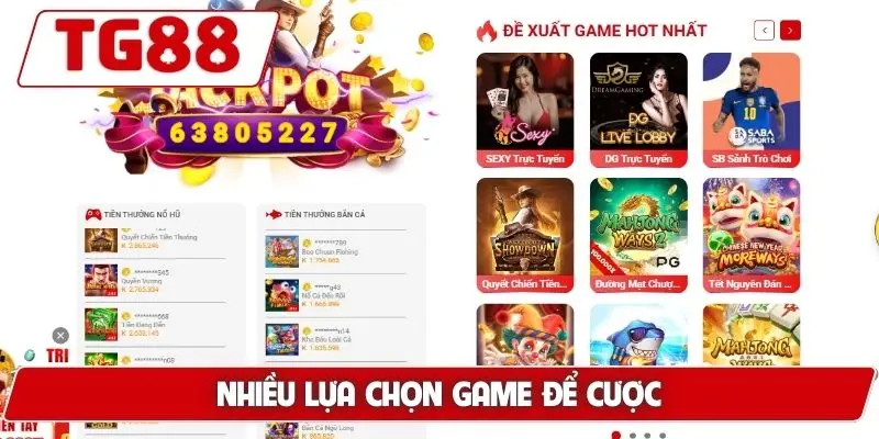 TG88 - Trang Chủ Uy Tín TG88.COM Mới Nhất 2026 Đăng Ký Nhặt +88K 23 Nhiều lựa chọn game để cược