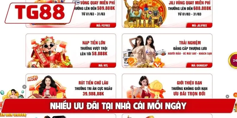 TG88 - Trang Chủ Uy Tín TG88.COM Mới Nhất 2026 Đăng Ký Nhặt +88K 26 Nhiều ưu đãi tại nhà cái mỗi ngày